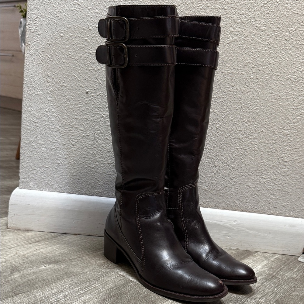 Naturalizer Rich Brown Heeled Boots - Picture 2 of 16